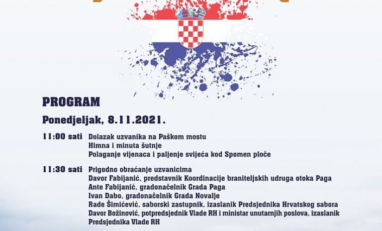 GRAD_PAG_plakat_30_godisnjica_obrane_Paskog_mosta_1636129231.jpg Foto: 057info