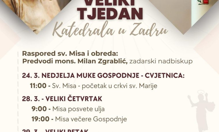 Veliki tjedan plakat Veliki tjedan plakat