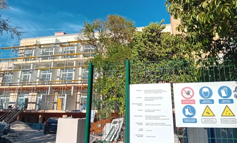 bolnica, biograd, gradilište