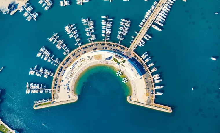 marina dalmacija, umjetni otok