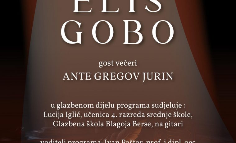 pjesnička večer Elis Gobo plakat Foto: PR