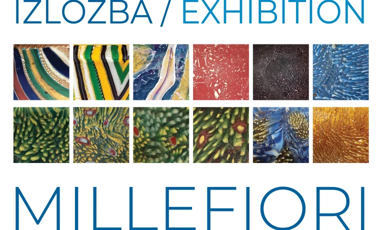 plakat izložbe Millefiori 70×100 Foto: 057info
