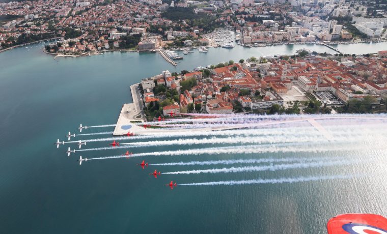 red arrows zadar poluotok panorama
